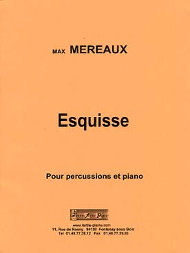 Illustration de Esquisse pour percussions et piano