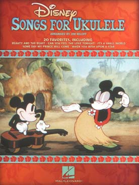 Illustration disney songs for ukulele