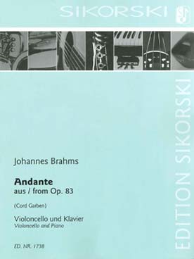 Illustration de Andante de l'op. 83