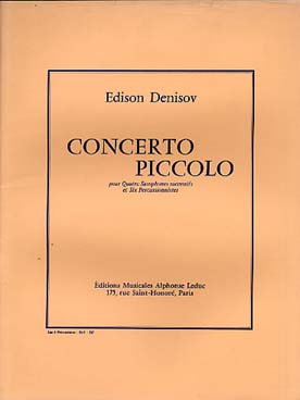 Illustration denisov concerto piccolo percussions
