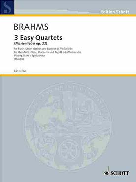 Illustration de 3 Quatuors faciles op. 22