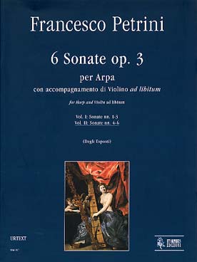 Illustration de 6 Sonates op. 3 pour harpe et violon - Vol. 2 : sonates 4-6