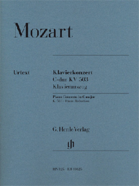 Illustration de Concertos (piano solo + réd. de l'orchestre pour 2e piano) - N° 25 K 503 en do M (co-édition Breitkopf et Henle)