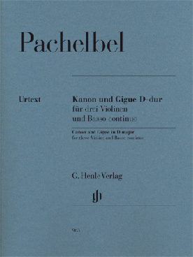 Illustration de Canon et gigue pour 3 violons et basse continue