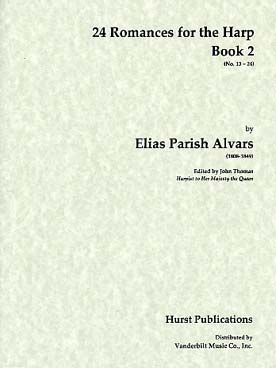 Illustration de 24 Romances pour harpe à pédales - Vol. 2 : N° 13 à 24
