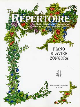 Illustration de REPERTOIRE ECOLE DE MUSIQUE POUR PIANO - Vol. 4 (tr. Csurka)