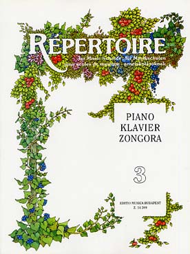 Illustration de REPERTOIRE ECOLE DE MUSIQUE POUR PIANO - Vol. 3 (tr. Csurka)