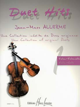Illustration de Duet Hits : duos originaux pour violon et violoncelle avec accompagnement de piano en option