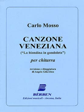 Illustration de Canzone veneziana (la biondina in gondoleta), tr. Gilardino