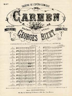 Illustration de Je dis que rien ne m'épouvante (extrait de Carmen) pour mezzo-soprano