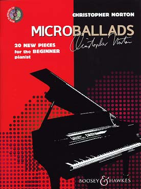 Illustration de Microballads : 20 nouvelles pièces pour pianiste débutant, avec CD d'écoute