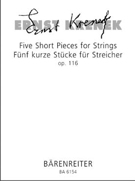 Illustration de 5 Courtes pièces pour cordes op. 116