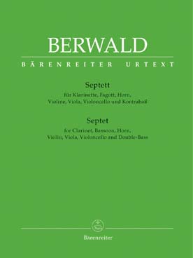 Illustration de Septuor pour clarinette, basson, cor, violon, alto, violoncelle et contrebasse (parties séparées)