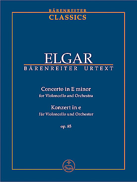 Illustration de Concerto op. 85 en mi m pour violoncelle et orchestre