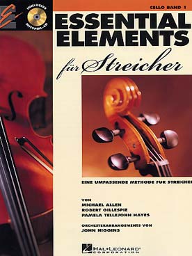 Illustration essential elements cordes + cd cello