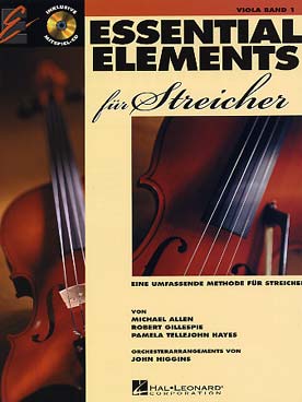 Illustration de ESSENTIAL ELEMENTS für streicher + CD - Vol. 1 (en allemand)