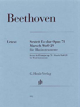 Illustration de Sextuor op. 71 et Marche WoO 29 pour 2 clarinettes, 2 cors et 2 bassons