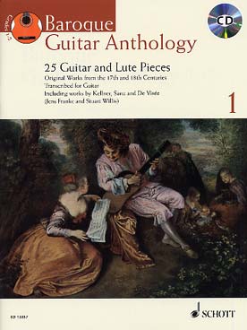Illustration baroque guitar anthology vol. 1 + cd