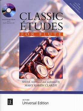Illustration de ÉTUDES CLASSIQUES : sélection de 24 études avec CD écoute et play-along + partie de 2e flûte à télécharger - Vol. 1
