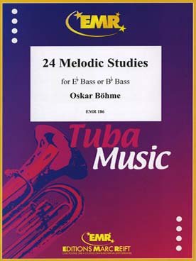 Illustration de 24 Melodic studies pour basse si b ou mi b