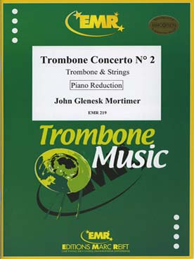 Illustration de Trombone Concerto N° 2 pour trombone et cordes réduction piano