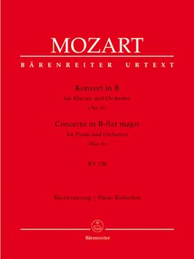 Illustration de Concerto pour piano et orchestre N° 6 en si b M K 238, réd. 2 pianos