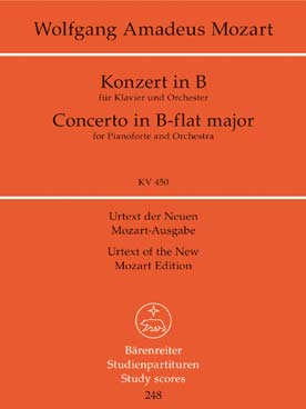 Illustration de Concerto K 450 en si b M pour piano et orchestre