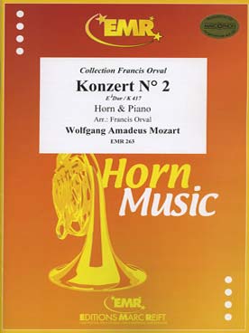 Illustration mozart concerto n°  2 k 417 en mi b maj