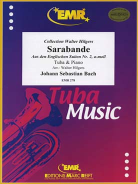 Illustration de Sarabande Englischen Suite N° 2 pour tuba et piano