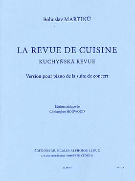 Illustration de La Revue de cuisine, version pour piano de la Suite de concert