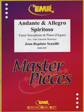 Illustration de Andante et allegro spiritoso pour saxophone ténor et piano ou orgue (tr. Mortimer)