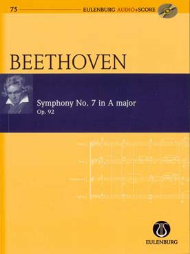 Illustration de Symphonie N° 7 op. 92 en la M - éd. Eulenburg Audio+Score