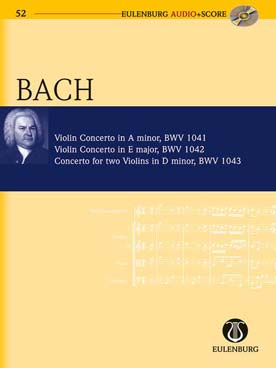 Illustration de Concertos pour violon BWV 1041, 1042 et BWV 1043 (pour 2 violons)