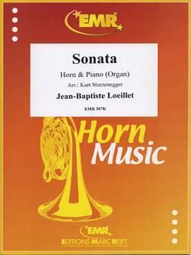 Illustration de Sonate en la b M (tr. Sturzenegger) pour cor si b et piano ou orgue