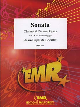 Illustration de Sonate en la b M (tr. Sturzenegger) pour clarinette et piano ou orgue