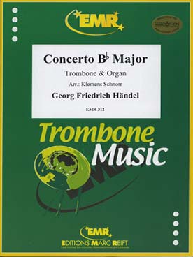 Illustration de Concerto en si b M (tr. Schnorr) pour trombone ou trombone alto et piano ou orgue  