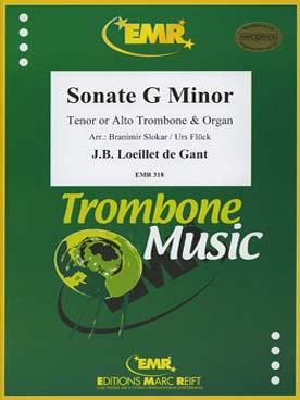 Illustration de Sonate en sol m (tr. Slokar/Flück) pour trombone alto ou ténor et piano ou orgue