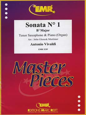 Illustration de Sonata N° 1 en si b M pour saxophone alto ou ténor et piano ou orgue (tr. Mortimer)