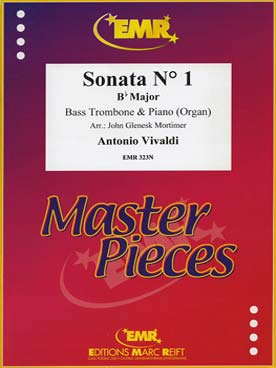 Illustration de Sonata N° 1 en si b M pour trombone basse et piano ou orgue (tr. Mortimer)