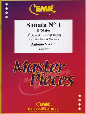 Illustration de Sonata N° 1 en si b M pour basse si b et piano ou orgue (tr. Mortimer)