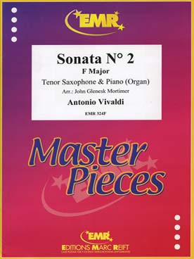 Illustration de Sonata N° 2 en fa M pour saxophone ténor et piano ou orgue (tr. Mortimer)