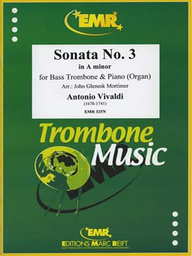 Illustration de Sonate N° 3 en la m pour trombone basse et piano ou orgue (tr. Mortimer)