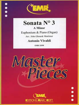 Illustration de Sonate N° 3 en la m pour euphonium et piano ou orgue (tr. Mortimer)