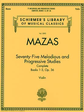 Illustration de 75 Études mélodiques et progressives op. 36 N° 1, 2 et 3 réunis, éd. Schirmer