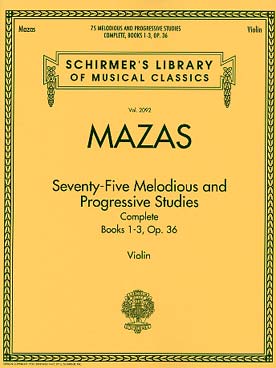 Illustration de 75 Études mélodiques et progressives op. 36 N° 1, 2 et 3 réunis, éd. Schirmer