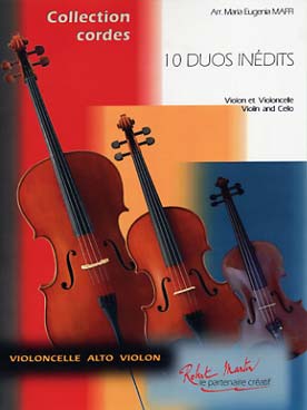 Illustration de 10 DUOS INÉDITS pour violon et violoncelle sur des thèmes classiques et de variété (tr. Maffi) - Vol. 1