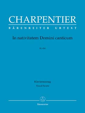 Illustration de In nativitatem Domini canticum H. 416 pour solistes SSATB, chœur mixte SATB, 2 flûtes , 2 violons, réd. piano Schwindt
