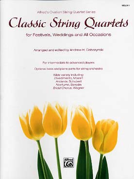Illustration de CLASSIC STRING QUARTETS pour concert, mariage et toutes autres occasions violon 1