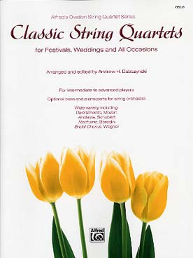 Illustration de CLASSIC STRING QUARTETS pour concert, mariage et toutes autres occasions violoncelle