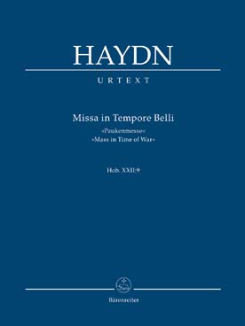 Illustration de Missa in tempore belli (Pauken-Messe) Hob XXII:9 pour SATB et cordes